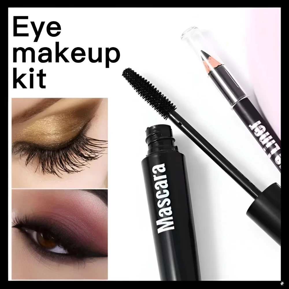🆕THE BIG EYES PRIZE 12 HOUR WEAR BLACK VOLUME MASCARA AND EYELINER BOXED SET